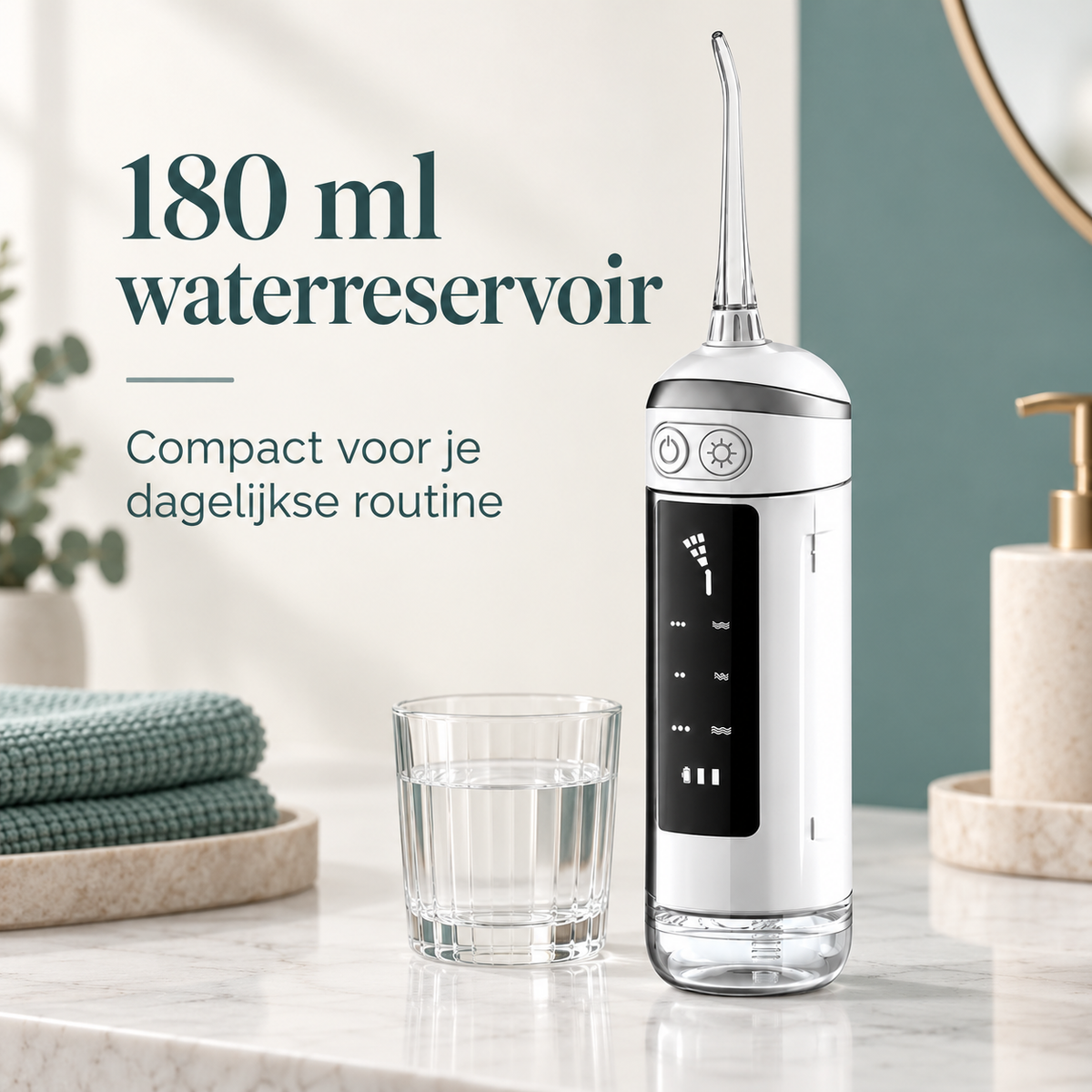 ELEVATE Draadloze waterflosser · 180 ml