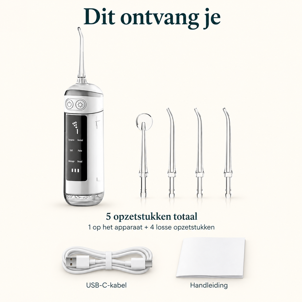 ELEVATE Draadloze waterflosser · 180 ml