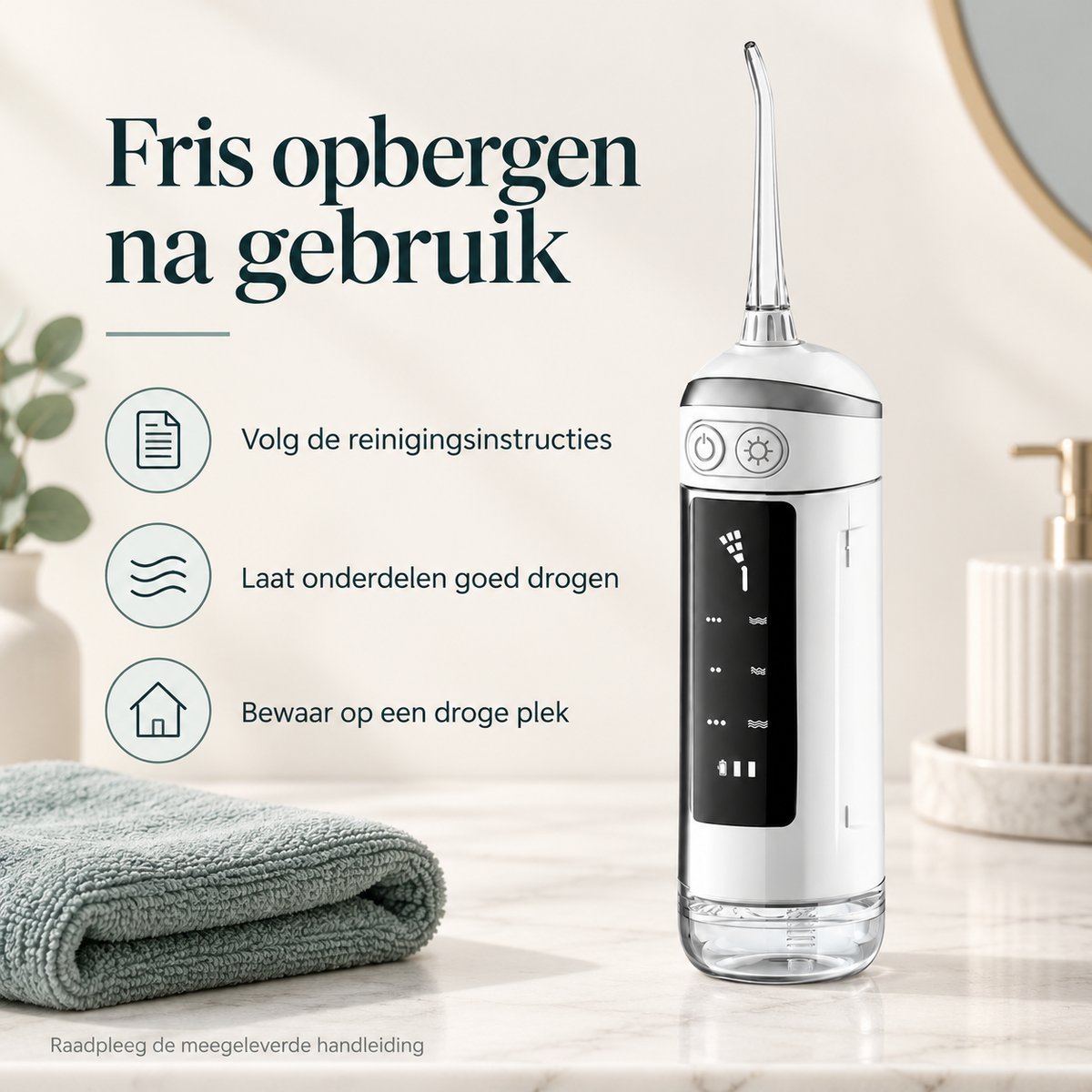 ELEVATE Draadloze waterflosser · 180 ml