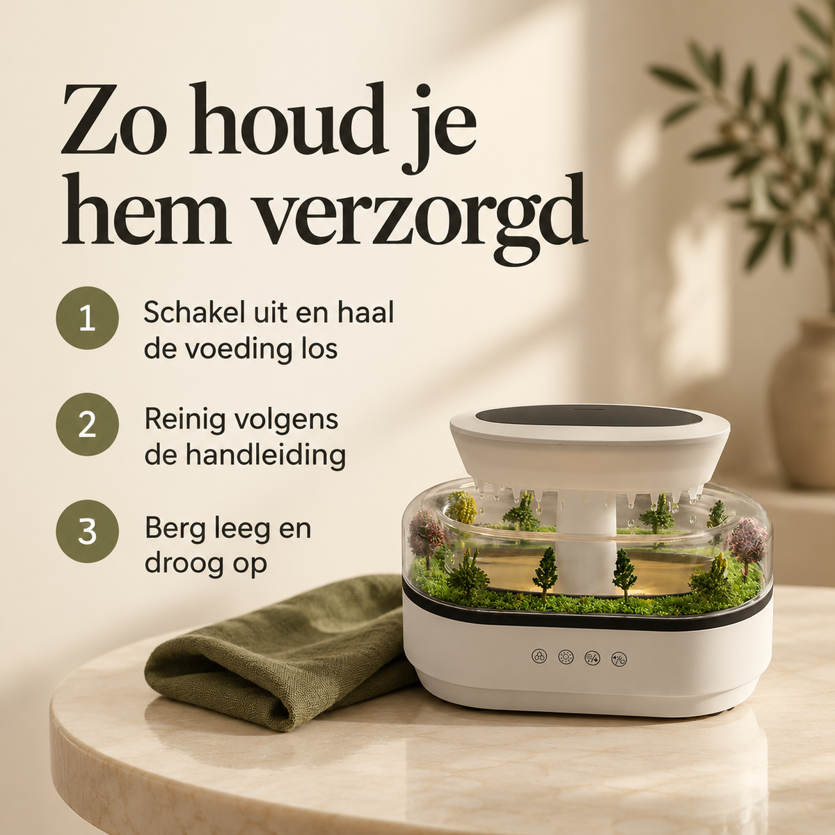 ELEVATE Aroma diffuser · Regendruppel Bos