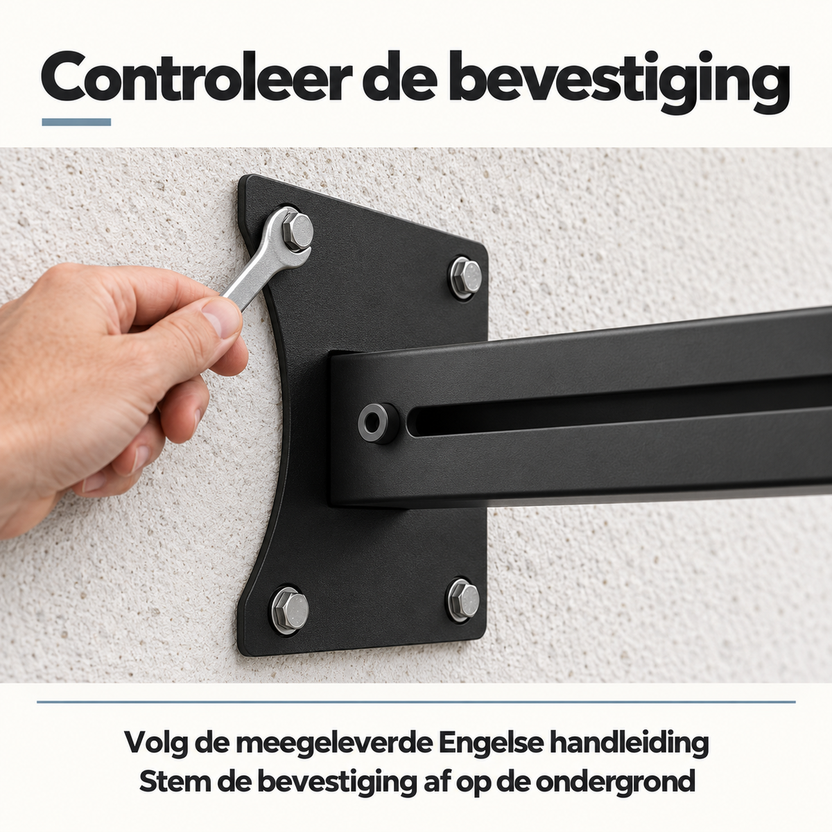 Bevestiging controleren - wandhouder geschikt voor Starlink Gen 3